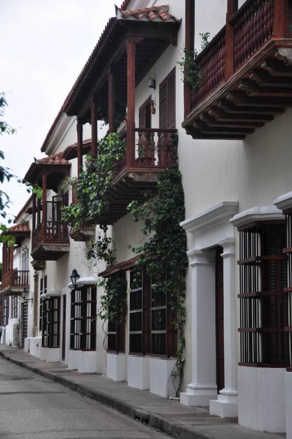 Rua em Cartagena, na Colômbia